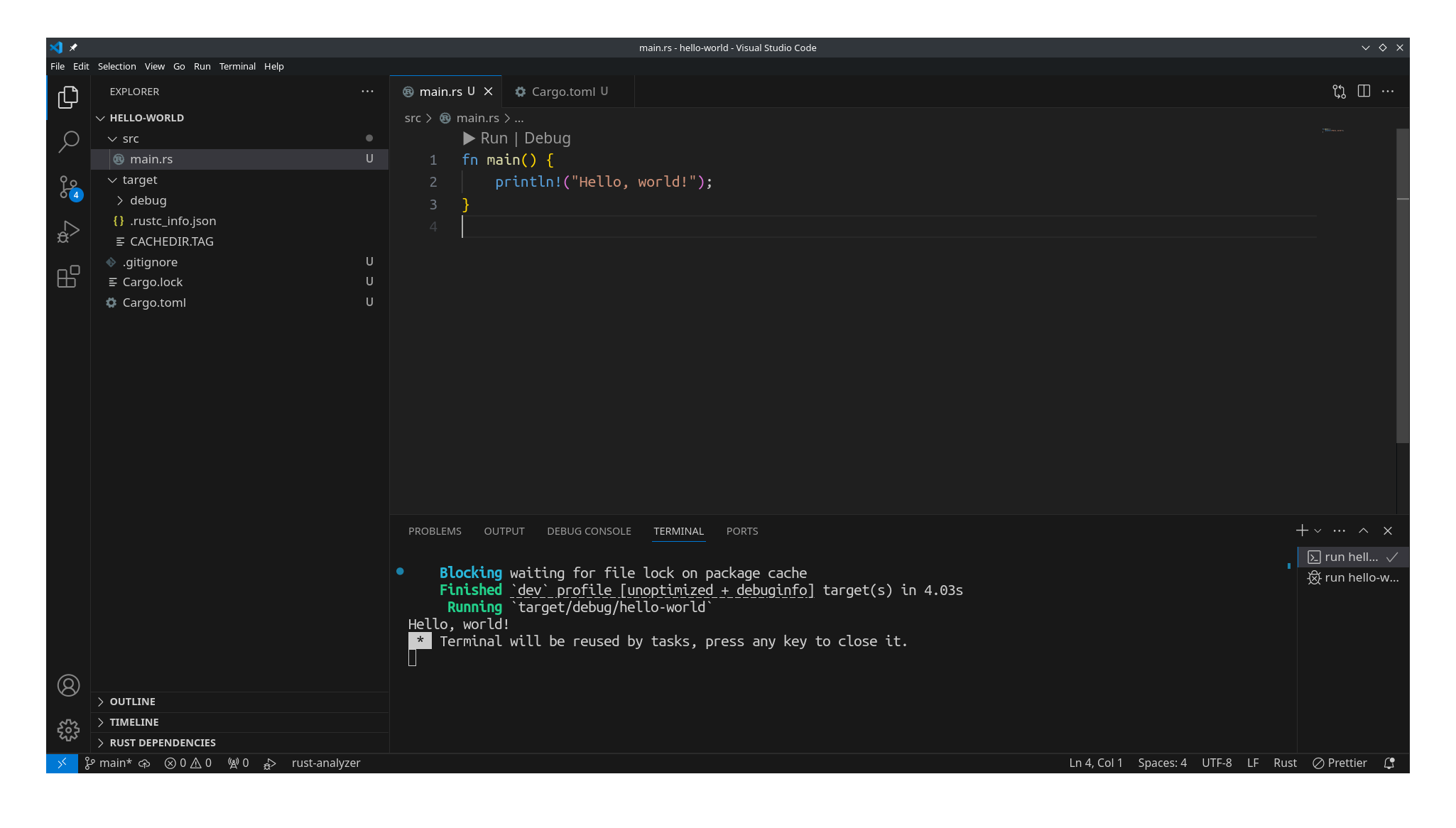 vscode run