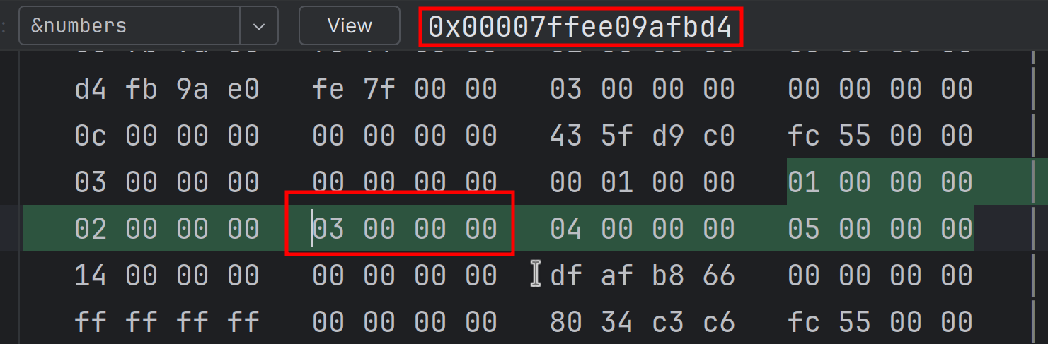 numbers array